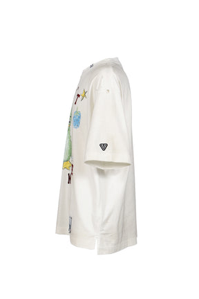 KIDS DOODLE TEE / WHT