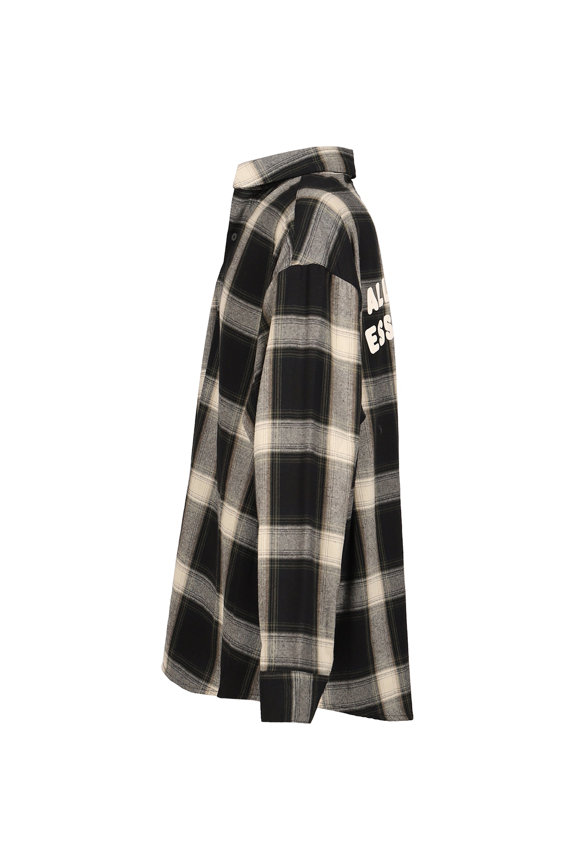 BUTTON UP SHIRT / IRON GRY PLAID