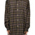 FUR-TRIMMED HOODED CHECK SHIRT / BRW
