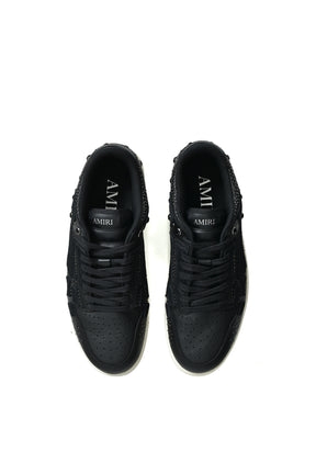 CRYSTAL STUDDED SKEL TOP LOW / BLK