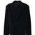 VELVET OVERSIZE DOUBLE JACKET / BLK