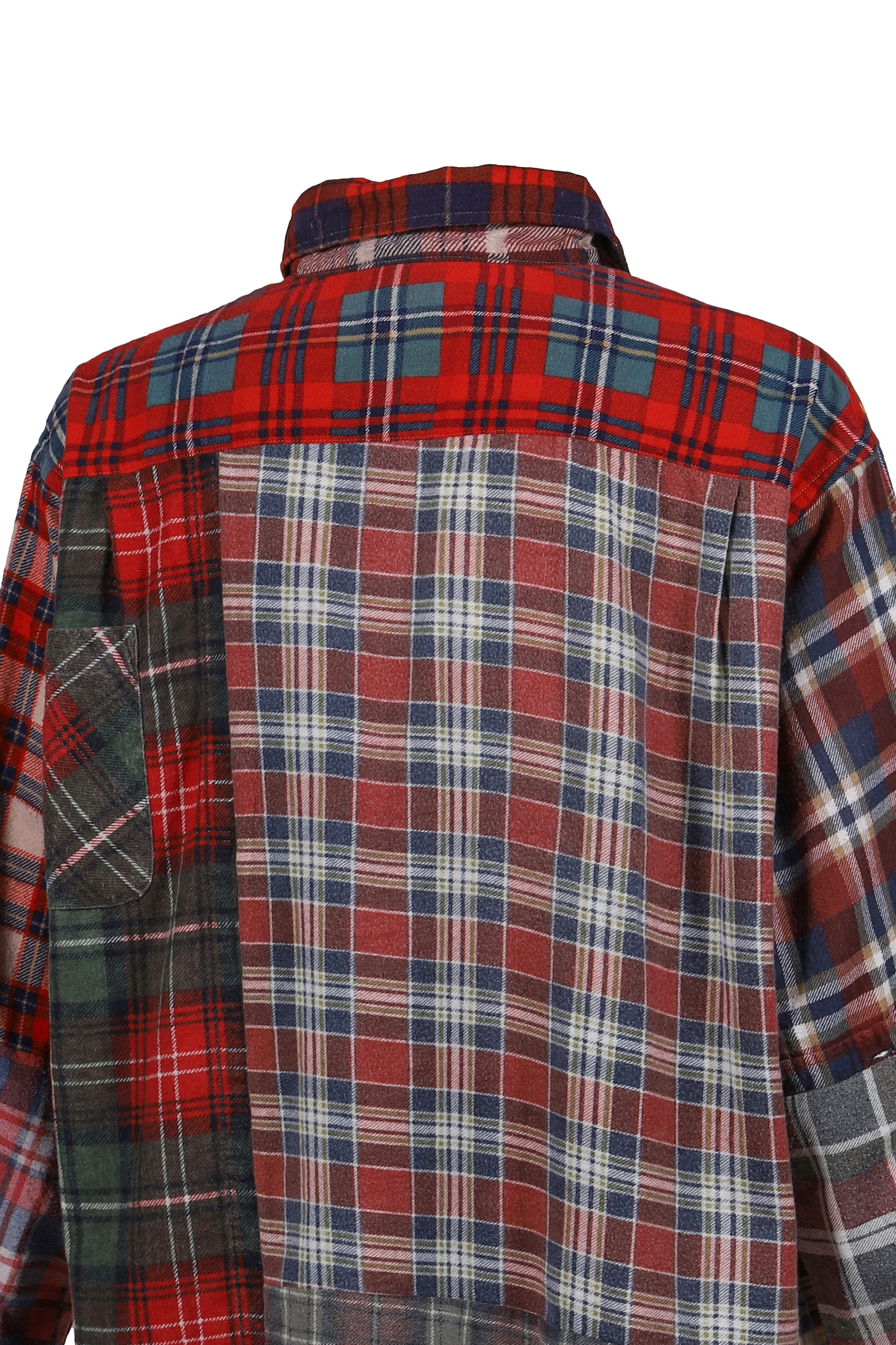 kuroフランネル Needles FW25FLANNEL SHIRT -> STRAIGHT HEM SHIRT / ASSORT - NUBIAN