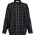 BUTTON UP SHIRT / VTG BLK PLAID