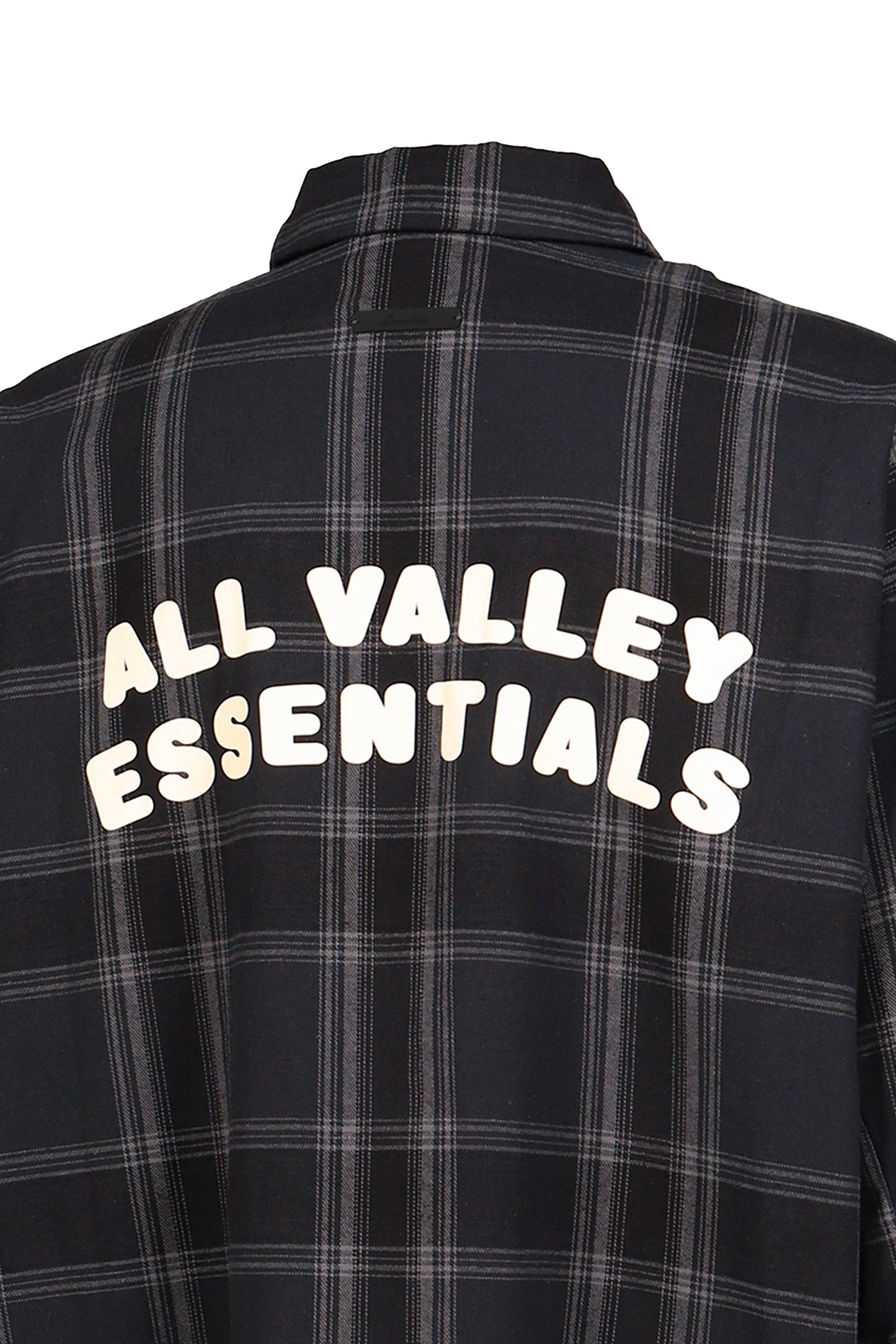 BUTTON UP SHIRT / VTG BLK PLAID