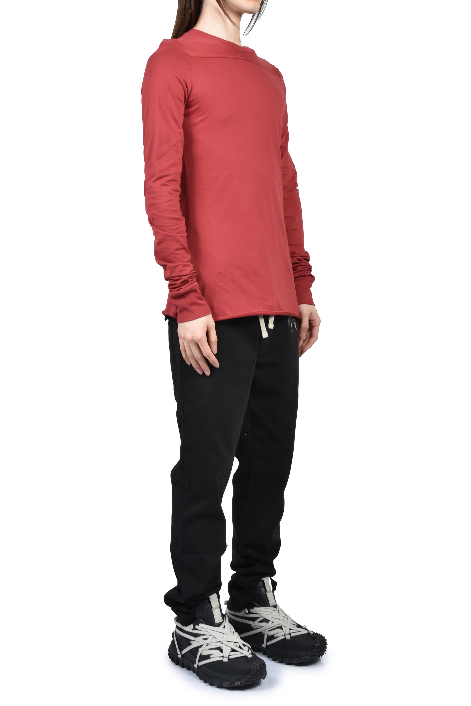 MONCLER + RICK OWENS GIRDER LS T / DUSTY PNK