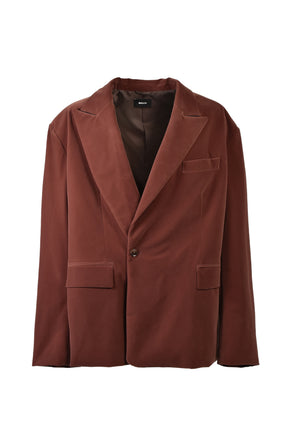 VELVET OVERSIZE DOUBLE JACKET / BRW