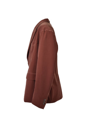 VELVET OVERSIZE DOUBLE JACKET / BRW
