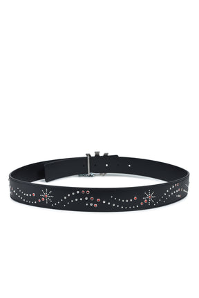 MA STUD 4CM BELT / BLK