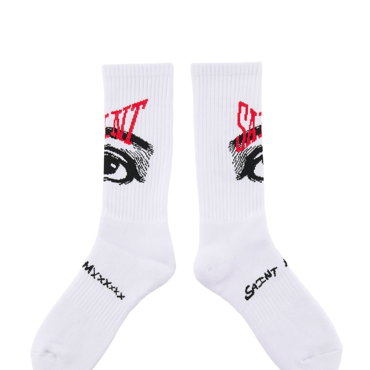 SAINT Mxxxxxx セントマイケル FW25 SOCKS/EYE / WHT - NUBIAN ヌビアン