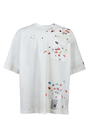 Maison MIHARA YASUHIRO KIDS STICKER TEE / WHT