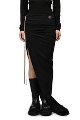 MONCLER + RICK OWENS ADJUSTABLE SKIRT / BLK
