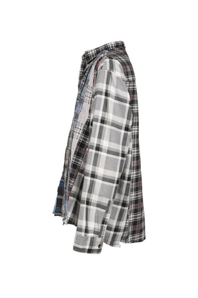 FLANNEL SHIRT -> RIBBON WIDE SHIRT / ASSORTED
