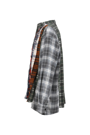 FLANNEL SHIRT -> RIBBON WIDE SHIRT / ASSORTED