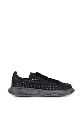 CHARLES STUDDED LOW / BLK BLK 