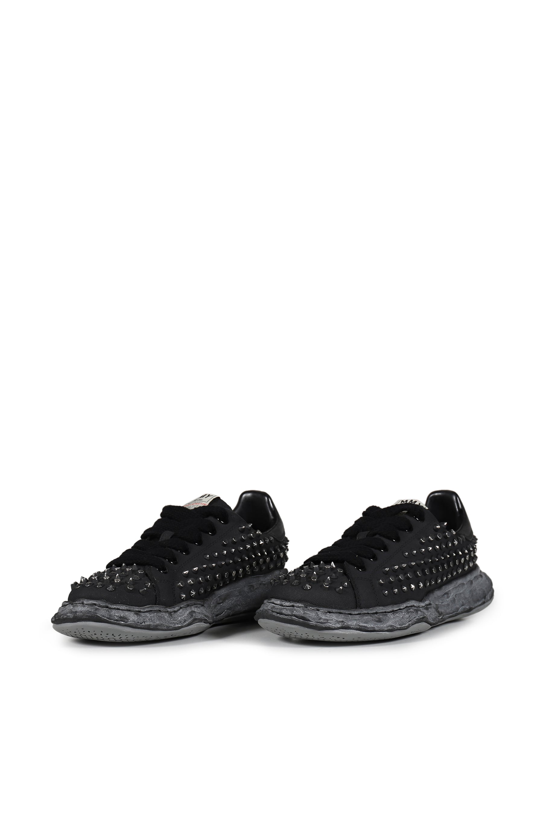 CHARLES STUDDED LOW / BLK BLK 