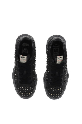 CHARLES STUDDED LOW / BLK BLK 