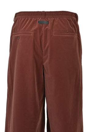 VELVET TUCK WIDE SLACKS / BRW