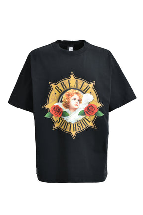 BREATH STARR ANGEL LOGO TEE / BLK