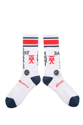 SOCKS/SINNER / WHT/RED/BLU