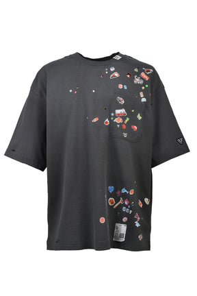 Maison MIHARA YASUHIRO KIDS STICKER TEE / BLK