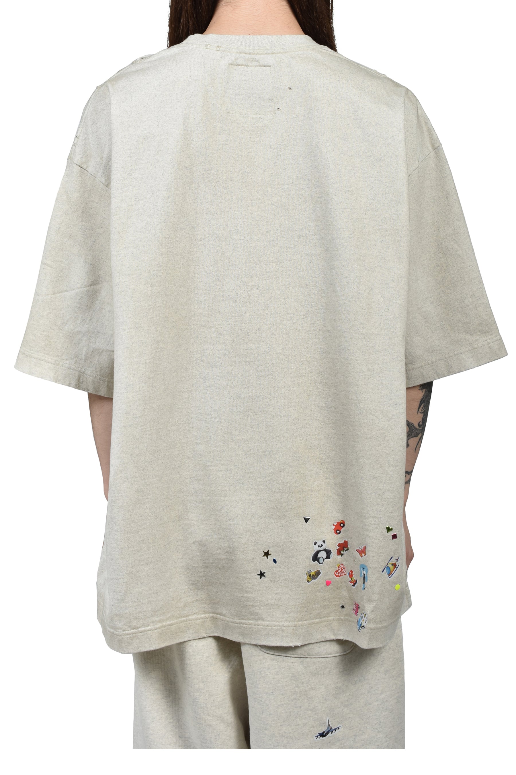 KIDS STICKER TEE / GRY