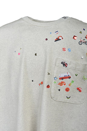 Maison MIHARA YASUHIRO KIDS STICKER TEE / GRY
