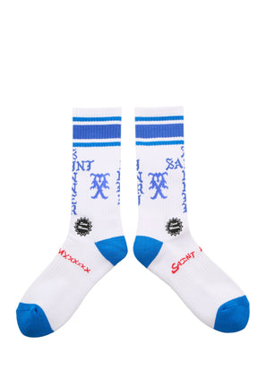 SOCKS/SINNER / WHT/BLU