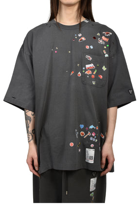 KIDS STICKER TEE / BLK