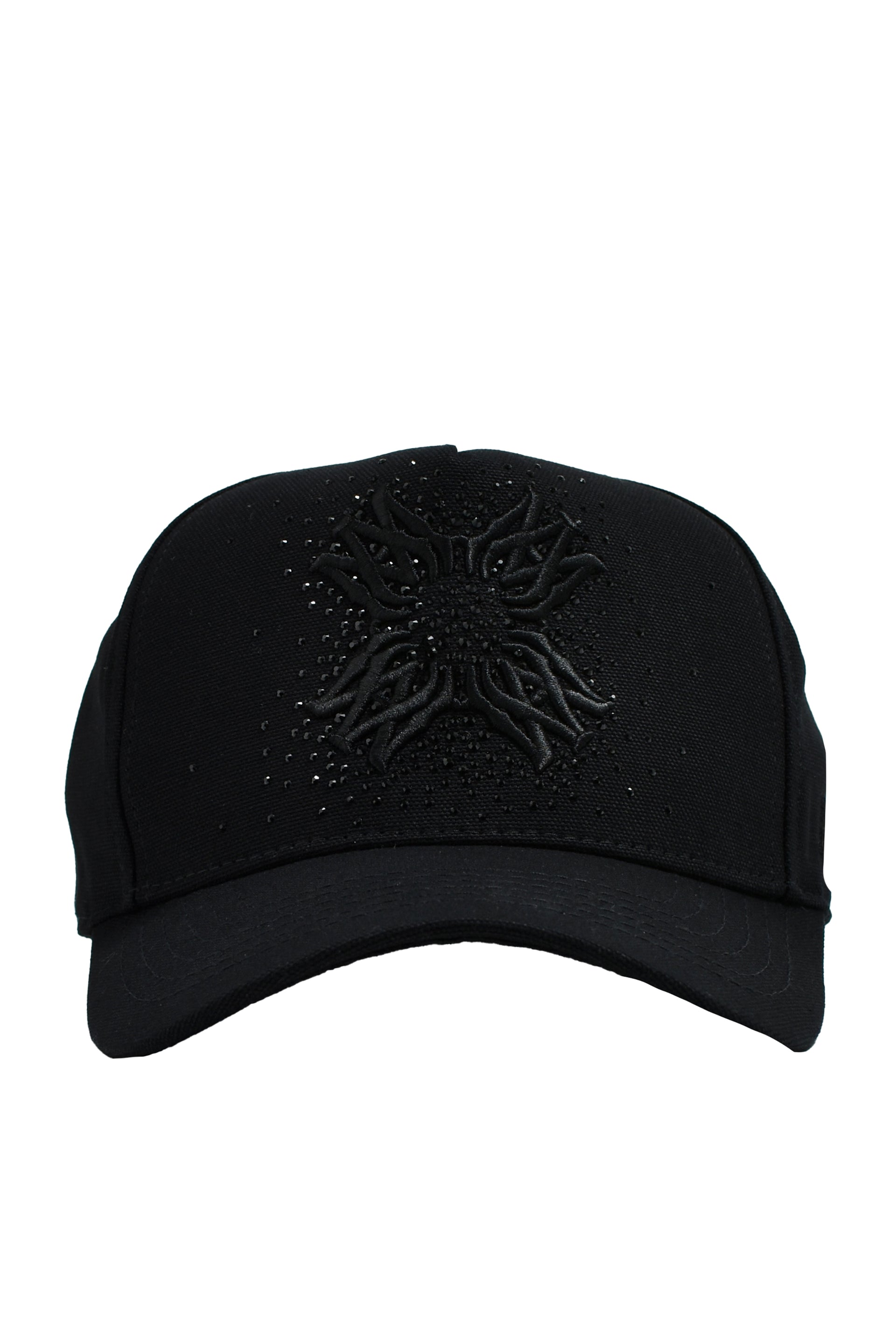 AMIRI MA QUAD CRYSTAL CANVAS HAT / BLK