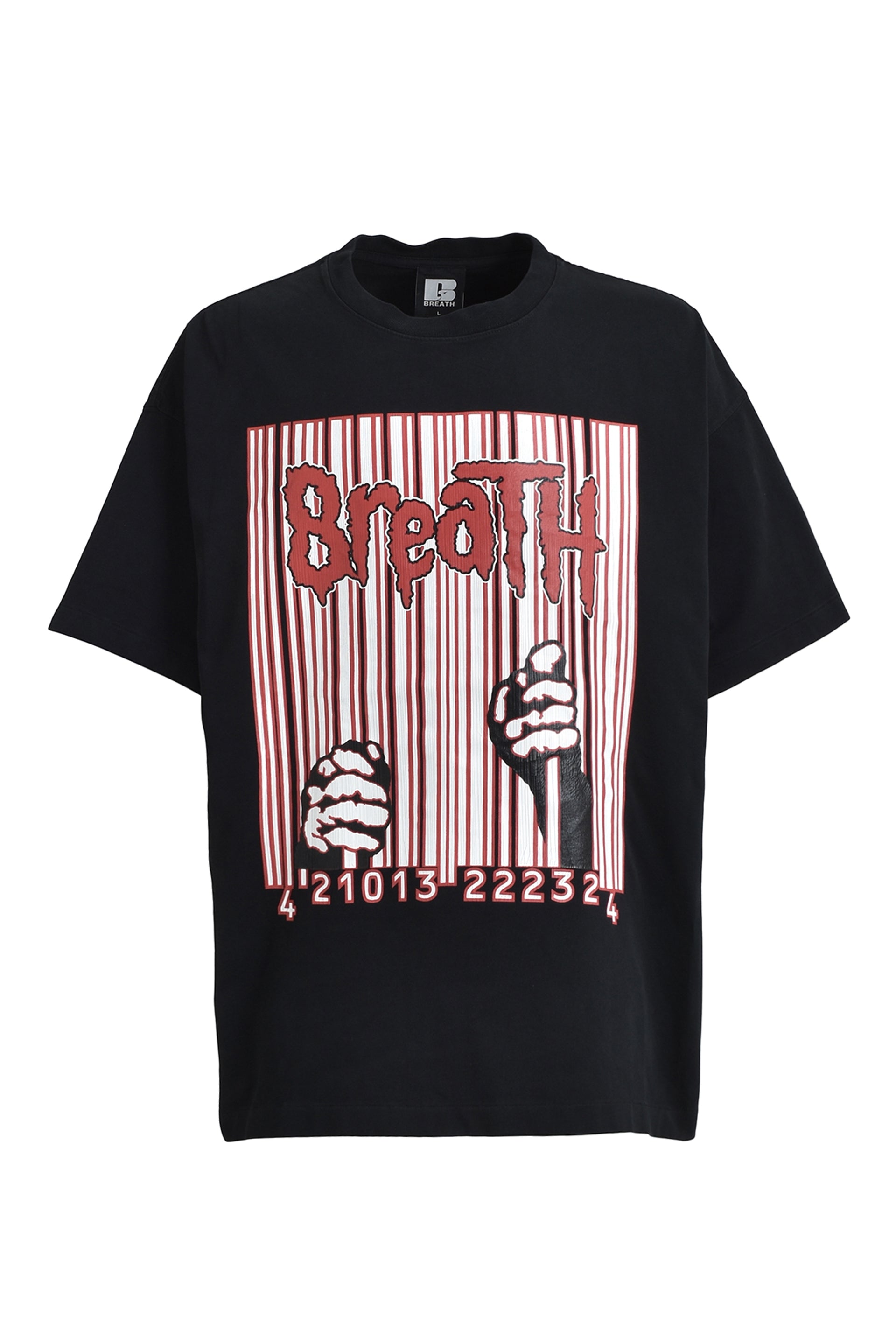 BREATH FREE LOGO TEE / BLK