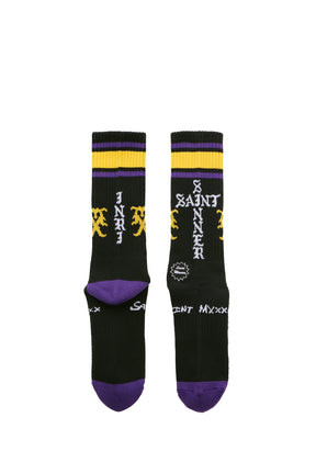 SOCKS/SINNER / BLACK/PUR