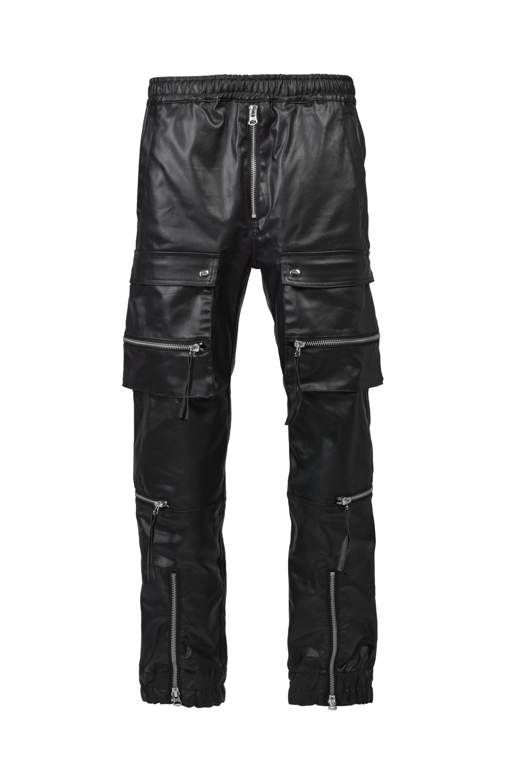COATING CARGO JOGGER PANTS / BLK