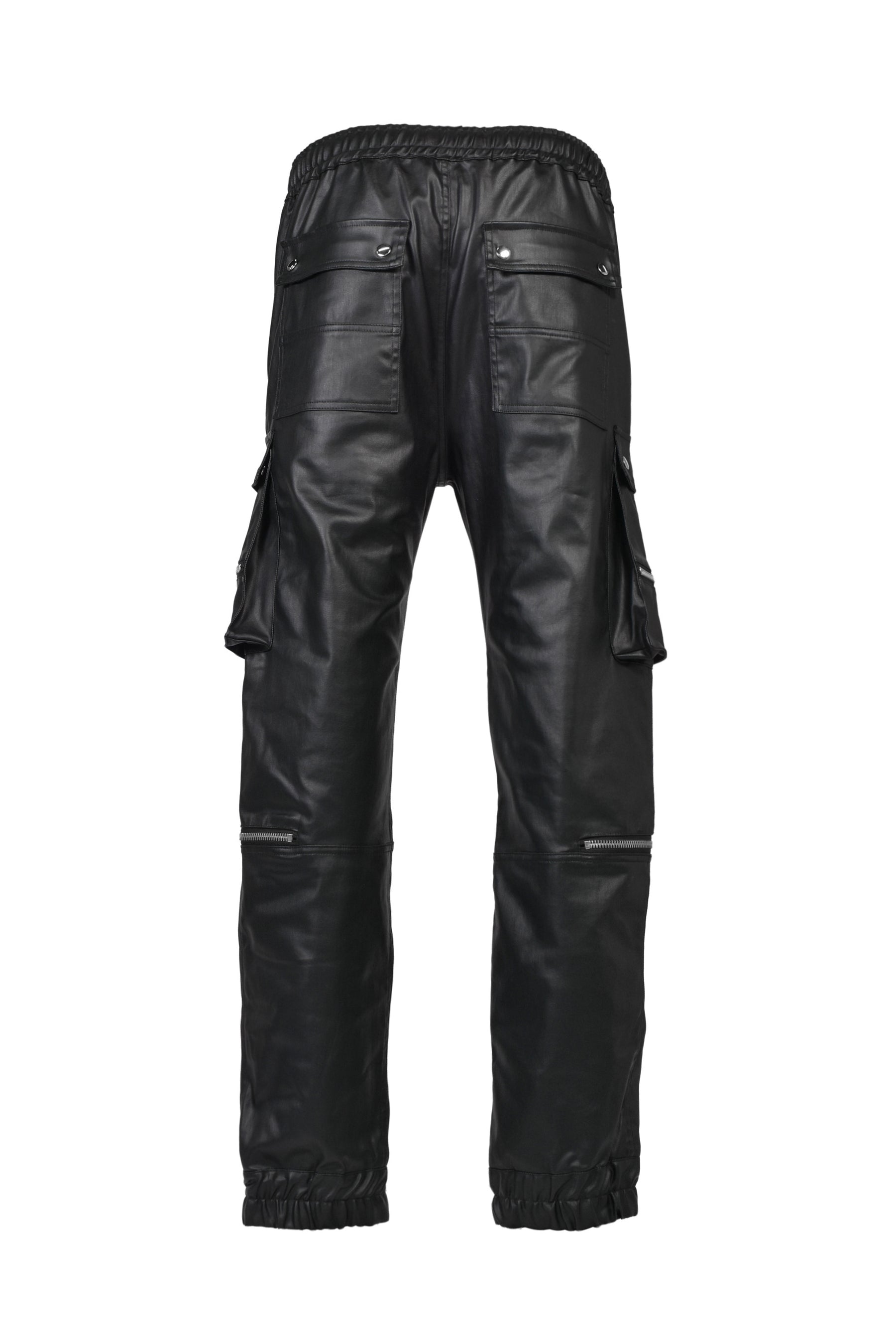 COATING CARGO JOGGER PANTS / BLK