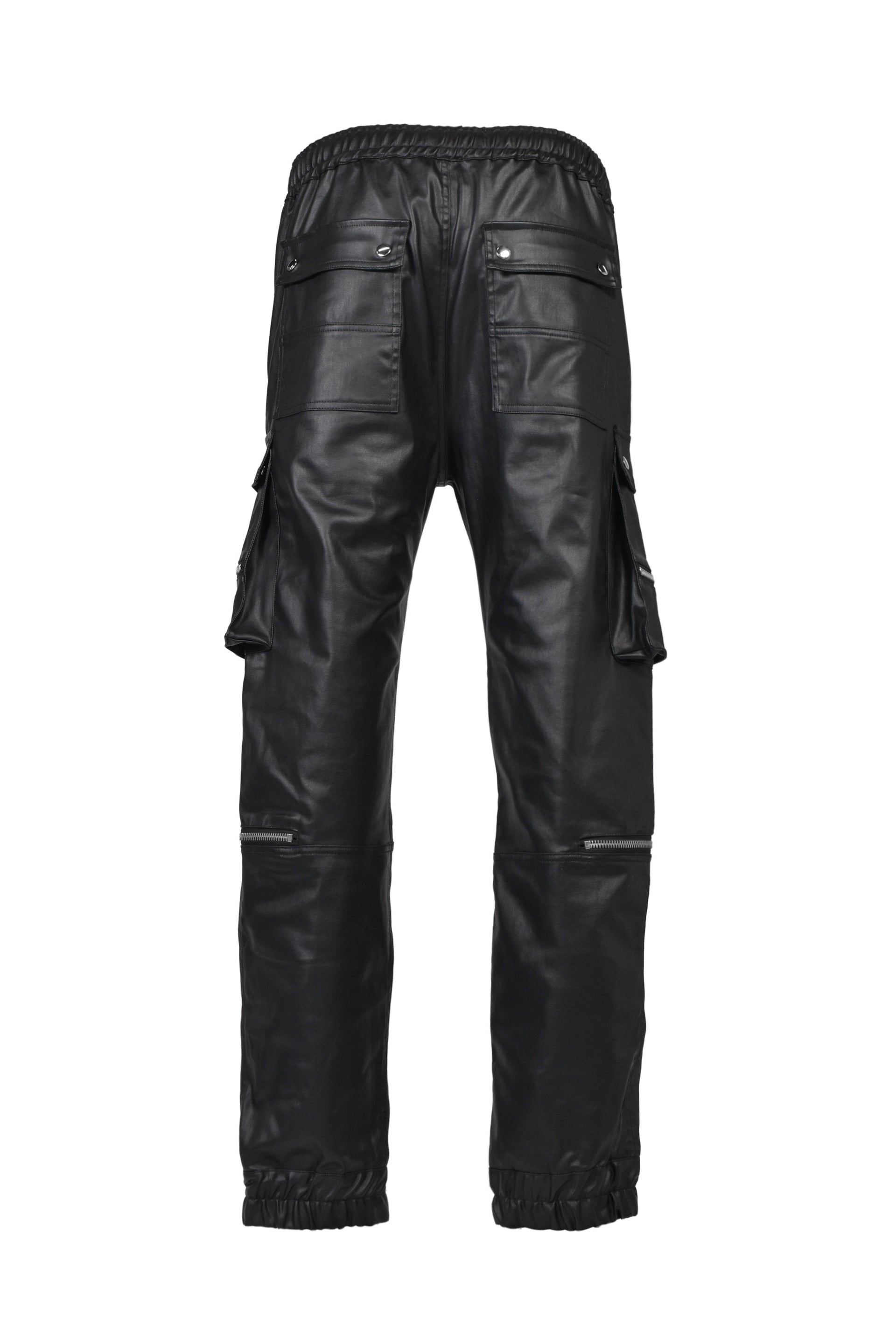 COATING CARGO JOGGER PANTS / BLK
