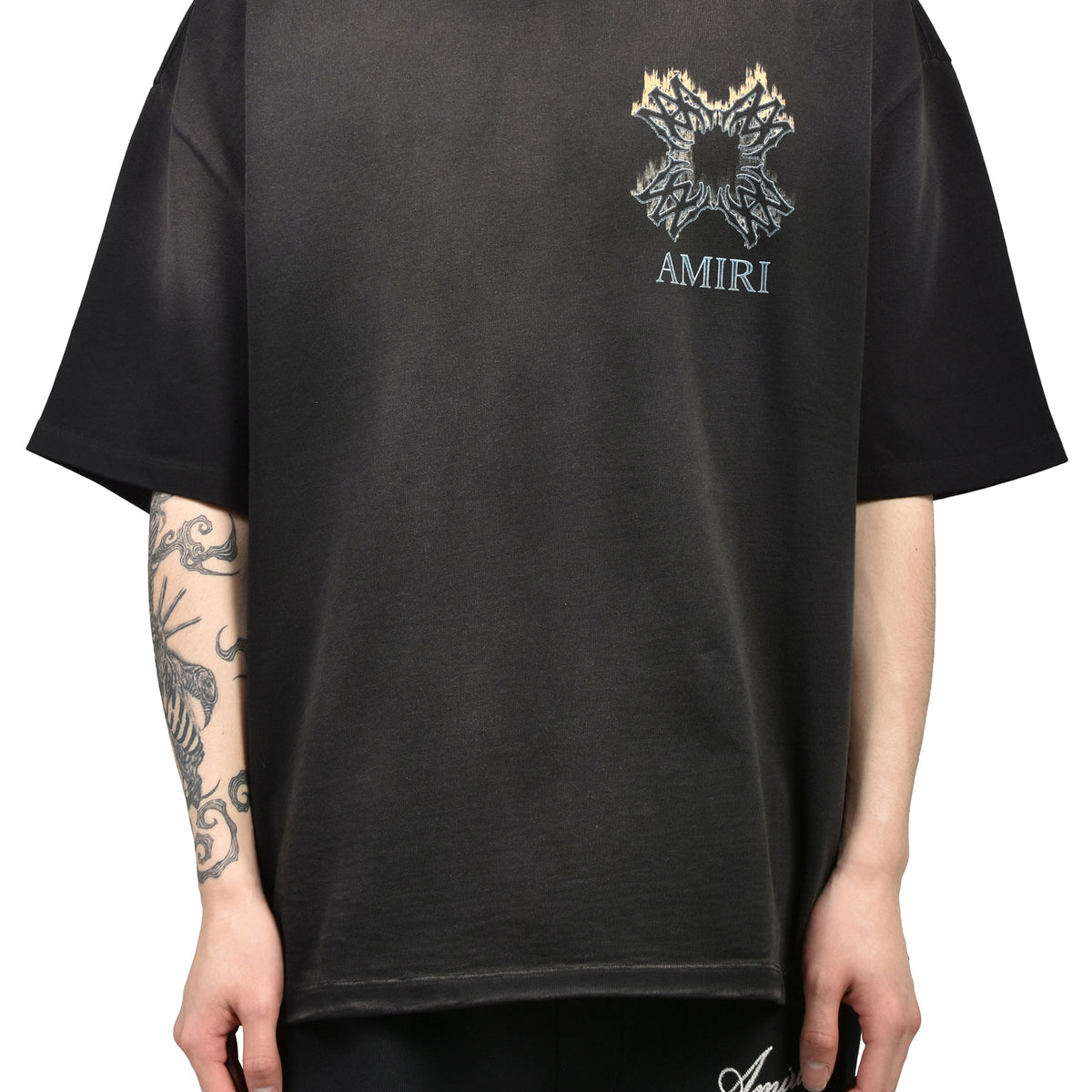 AMIRI アミリ SS26 MA QUAD FLAMES OS TEE / BLK - NUBIAN ヌビアン