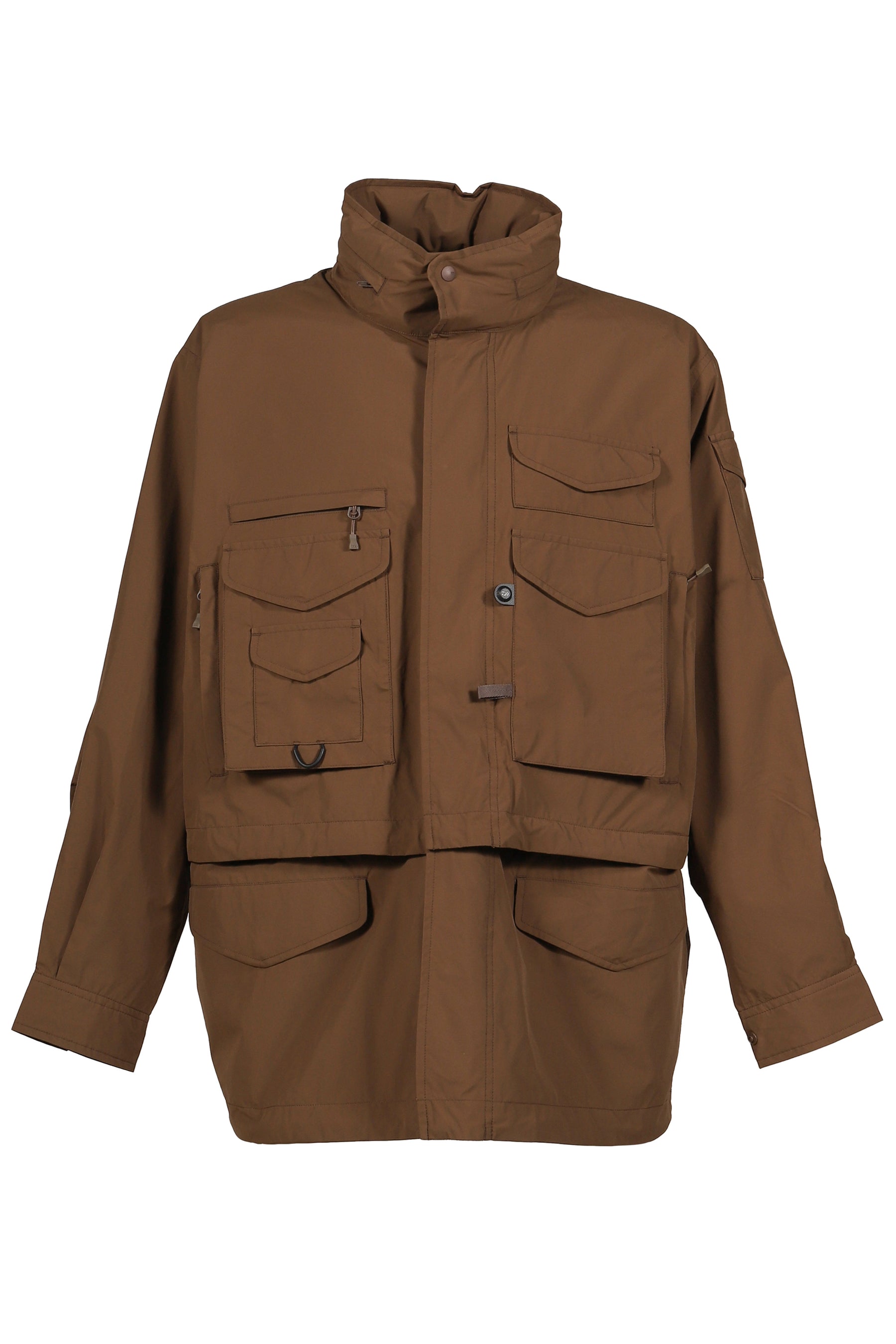 WINDSTOPPER_ PERFECT MIL FIELD 2WAY JACKET / BRWN GRY