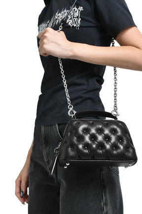 GLAM SLAM EMBROIDERY TRAPEZOID BAG / BLK 