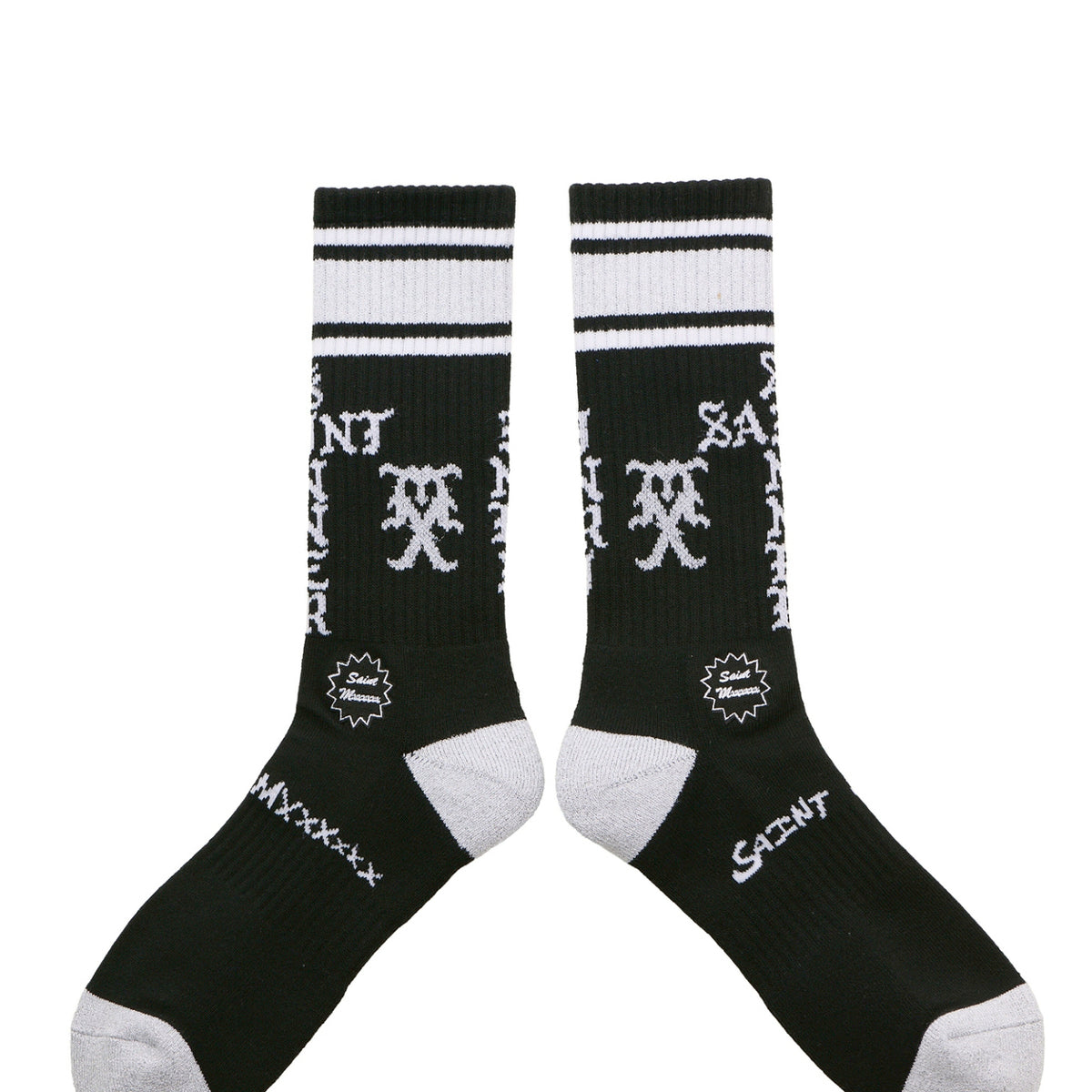 SAINT Mxxxxxx セントマイケル FW25 8th Drop SOCKS/SINNER / BLK/GRY