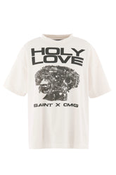 KK_SS T-SHIRT/HOLY LOVE / WHT