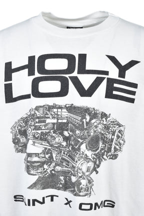 KK_SS T-SHIRT/HOLY LOVE / WHT