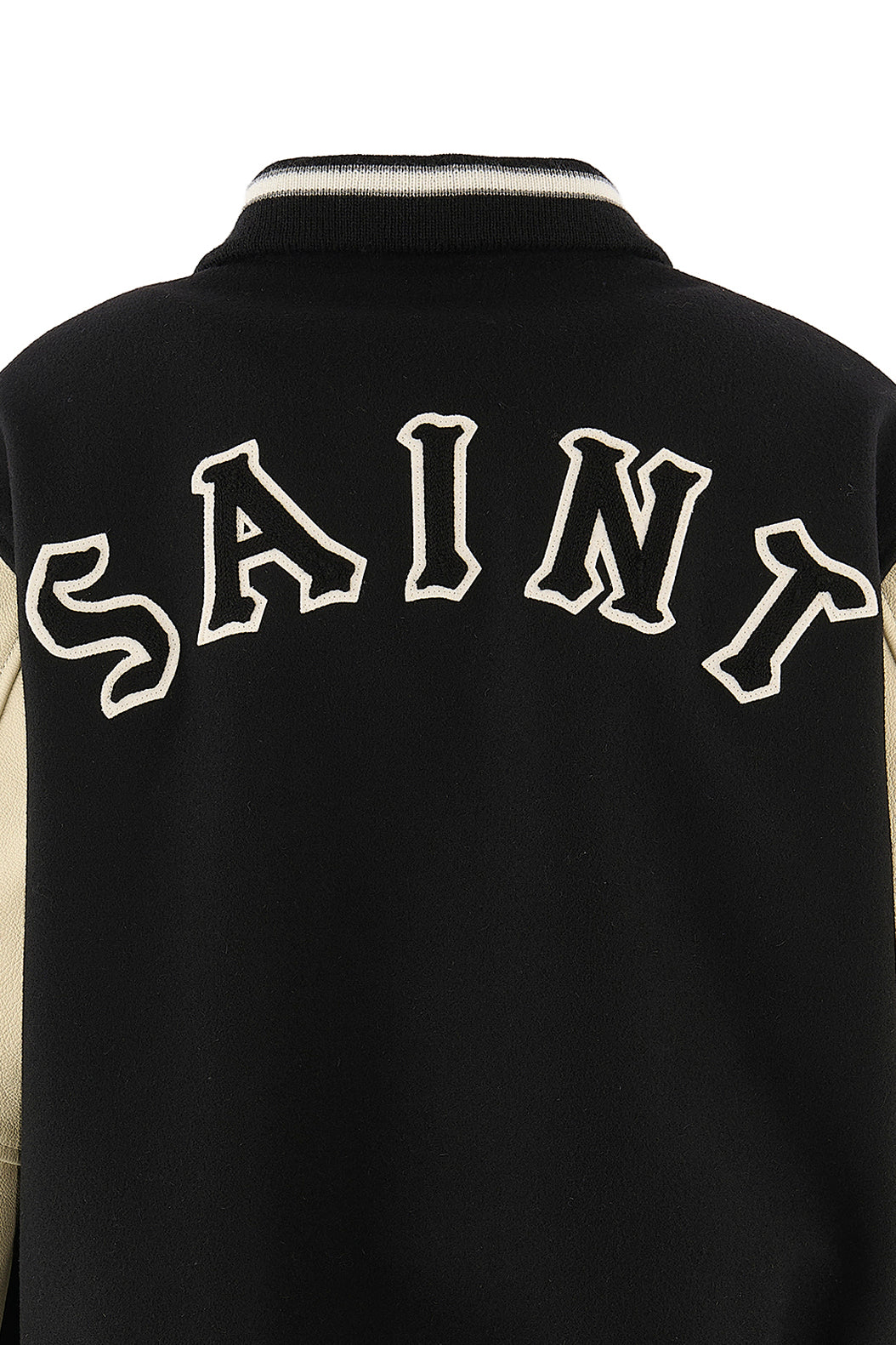 GB_VARSITY JKT/SARED HEART / BLK/WHT