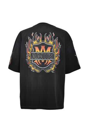 MA FLAMES OS TEE / BLK