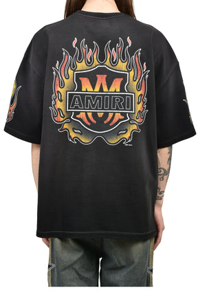 MA FLAMES OS TEE / BLK