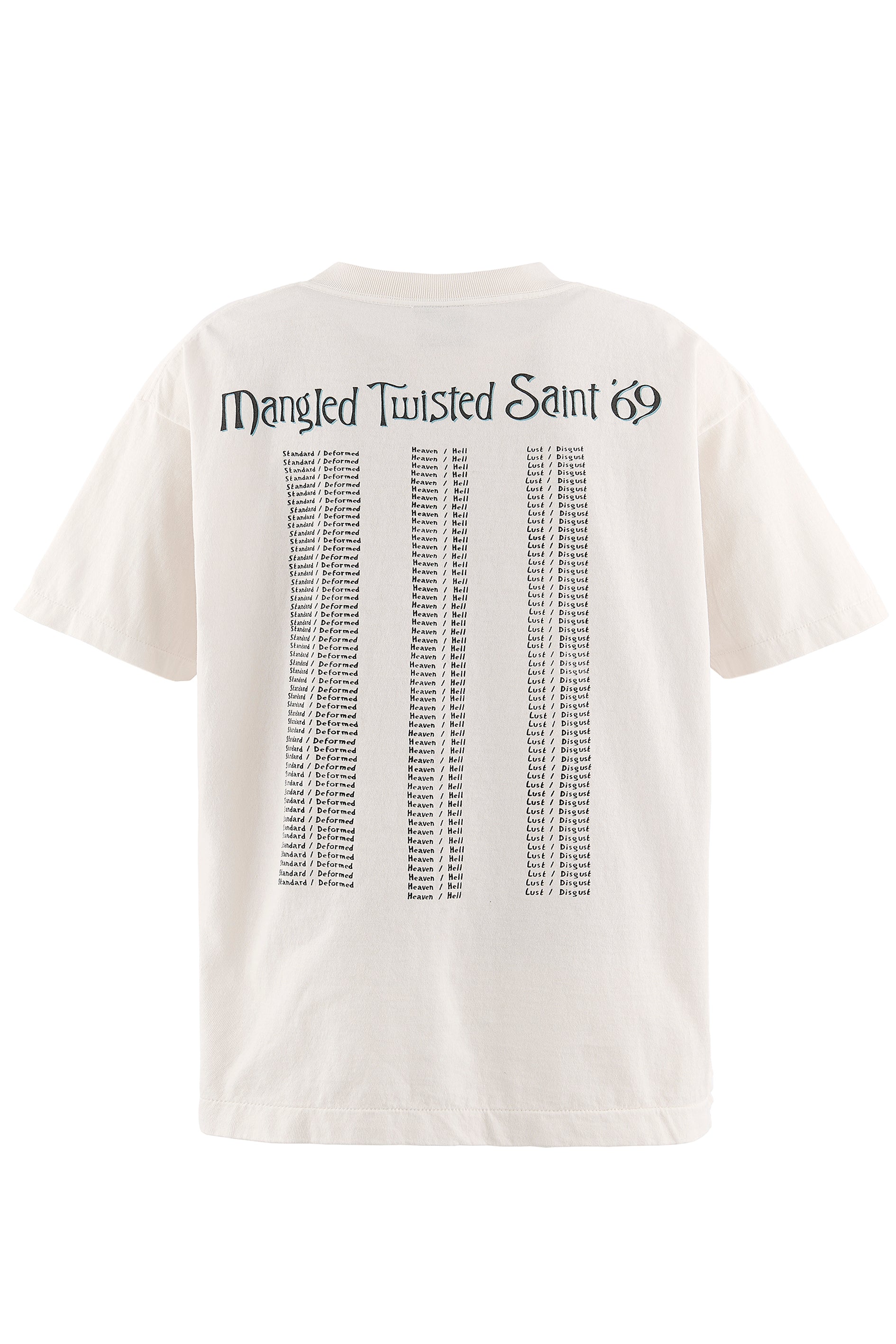 SW_SS T-SHIRT/TWISTED SAINT / WHT
