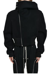 CROPPED HOODED FLIGHT / BLACK
