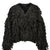 LOOP KNIT CARDIGAN / BLK