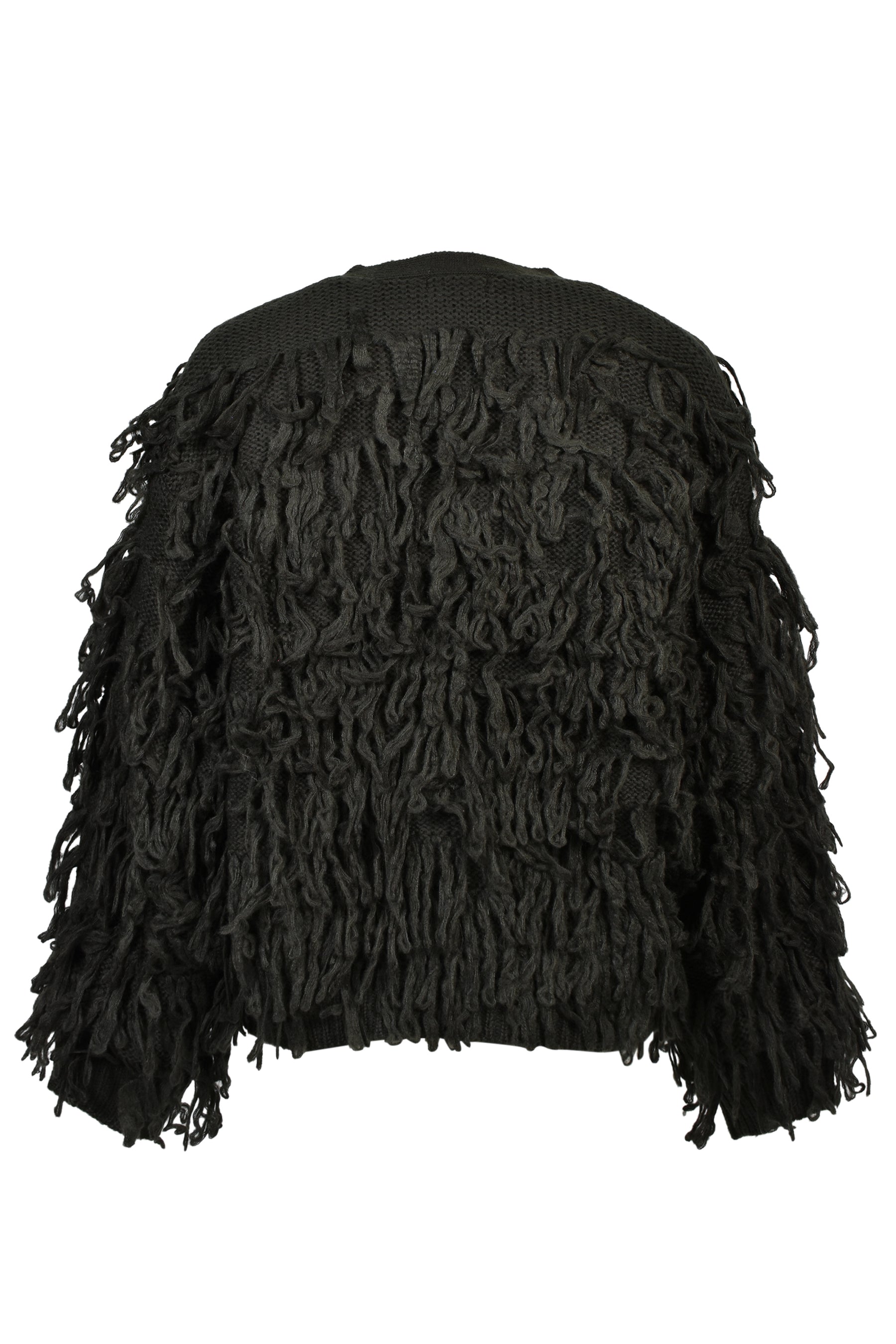 LOOP KNIT CARDIGAN / BLK