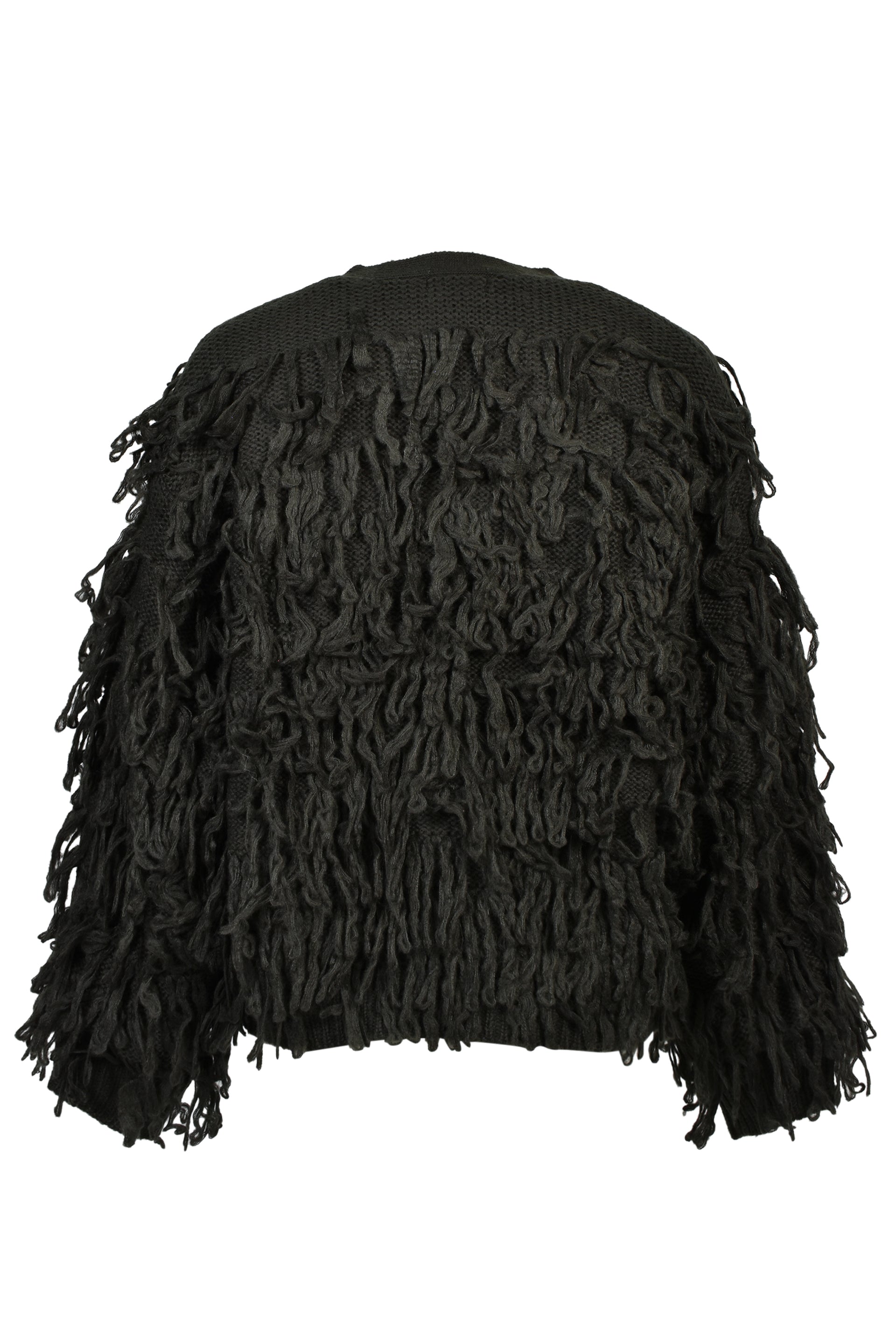 LOOP KNIT CARDIGAN / BLK