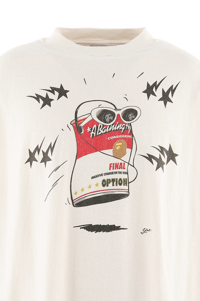 BAPE_SS T-SHIRT/JUMP / WHT