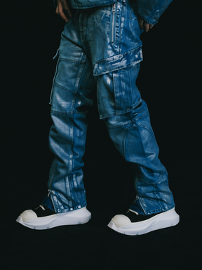 BREATH COATING RIDERS CARGO PANTS / ICE